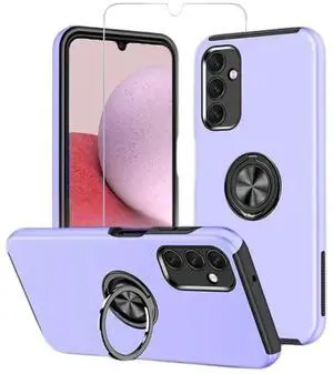 Entronix Bundle Compatible with Galaxy A16 - 360º Circular Ring Gripstand Case & 2 Clear Screen Protectors