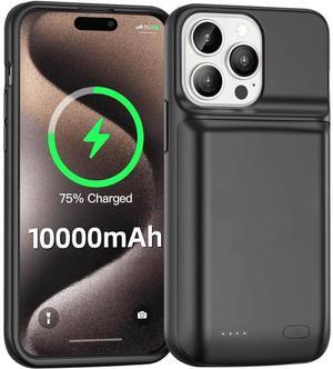 Entronix Case Compatible with iPhone 12 Pro Max - [6000mAh] Charging Powerbank Cover