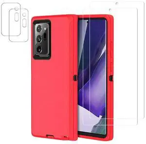 Entronix Bundle Compatible with Galaxy Note 10 - Heavy Duty Case & 2 Clear Screen Protectors
