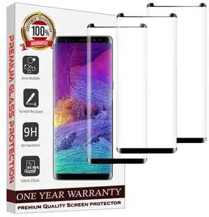 Entronix Clear Screen Protector Compatible with Galaxy Note 9/8 - 3-Piece Combo