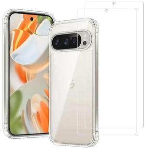 Entronix Bundle Compatible with Pixel 9 Pro XL - Clear Case & 2 Clear Screen Protectors