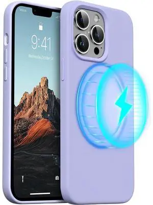 Entronix [Magnetic] Case Compatible with iPhone 12 Pro Max - Soft-Touch Liquid Silicone