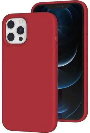 Entronix Case Compatible with iPhone 12/12 Pro - Soft-Touch Liquid Silicone