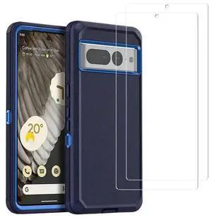 Entronix Bundle Compatible with Pixel 9 Pro XL - Heavy Duty Case & 2 Clear Screen Protectors