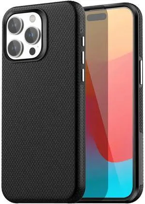 Entronix Case Compatible with iPhone 15 Pro - Anti-Slip Rugged Shockproof Cover