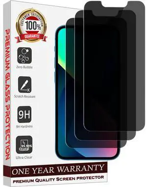 Entronix Anti-Spy Privacy Screen Protector Compatible with iPhone XR/11 - 3-Piece Combo