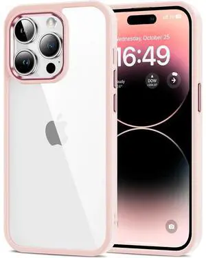 Entronix Case Compatible with iPhone 15 Pro Max - [Clear Back] Impact Chrome Frame