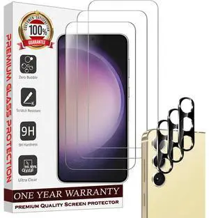 Entronix Clear Screen Protector & Camera Lens Protector Compatible with Galaxy S25 - 6 Piece Combo