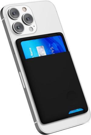 Entronix Card Holder Compatible with iPhone/Galaxy/All Phones - [Silicone] Sticky Wallet Back Pocket