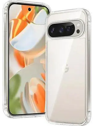Entronix Case Compatible with Pixel 9 Pro XL - [Hard Back] Clear Cover