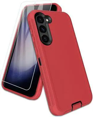 Entronix Bundle Compatible with Galaxy A54 - Heavy Duty Case & 1 Clear Screen Protector