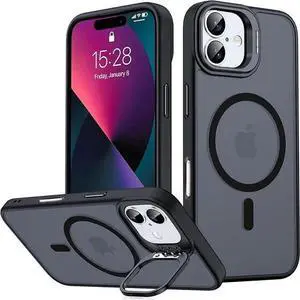 Entronix [Magnetic] Case Compatible with iPhone 16 Plus - Matte Finish with Camera Stand