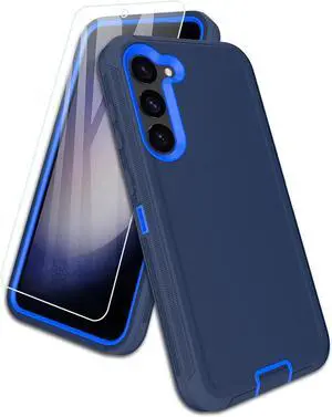Entronix Bundle Compatible with Galaxy S21 Plus - Heavy Duty Case & 1 Clear Screen Protector