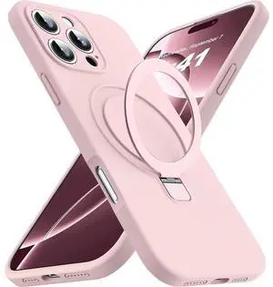 Entronix [Magnetic] Case Compatible with iPhone 16 Pro Max - Soft-Touch Liquid Silicone Gripstand