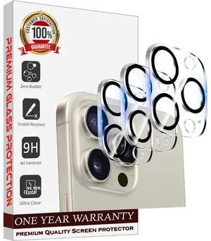 Entronix Clear Camera Lens Protector Compatible with iPhone 13 Pro - 3-Piece Combo