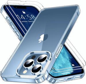 Entronix Bundle Compatible with iPhone 12 Pro - [Hard] Clear Case & 2 Clear Screen Protectors