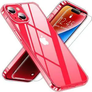 Entronix Bundle Compatible with iPhone 13 Mini - [Hard] Clear Case & 1 Clear Screen Protector