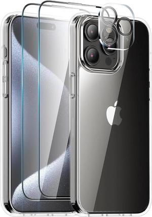 Entronix Bundle Compatible with iPhone 14 Pro Max - [Hard] Clear Case & 2 Clear Screen Protectors