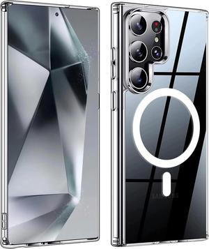 Entronix [Magnetic] Case Compatible with Galaxy S25 Ultra - [Hard Back] Slim Clear