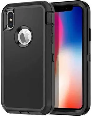 Entronix Case Compatible with iPhone X/XS - Triple-Layer Heavy Duty Protection