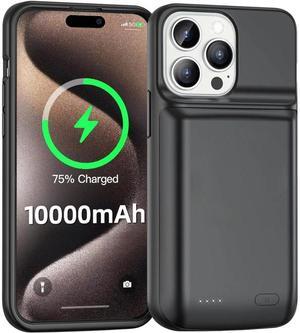 Entronix Case Compatible with iPhone 15 Pro - [6000mAh] Charging Powerbank Cover
