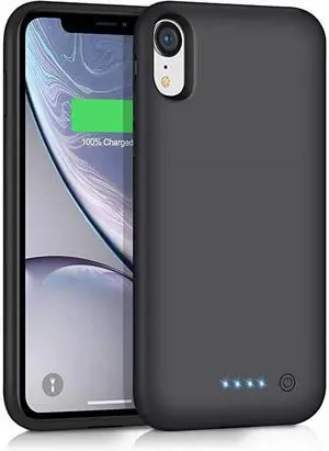 Entronix Case Compatible with iPhone XR - [6000mAh] Charging Powerbank Cover