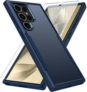 Entronix Bundle Compatible with Galaxy S25 Ultra - Soft-Touch Dual-Layer Case & 1 Clear Screen Protector