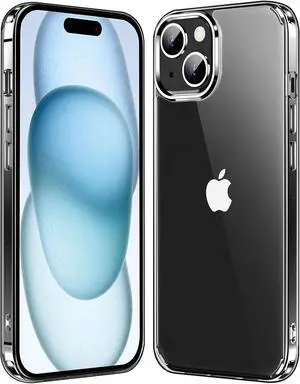 Entronix Case Compatible with iPhone 15 Plus - [Hard Back] Thick Clear