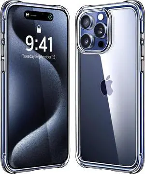 Entronix Case Compatible with iPhone 15 Pro Max - [Flexible] TPU Clear