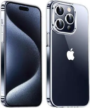 Entronix Case Compatible with iPhone 15 Pro - [Hard Back] Thick Clear