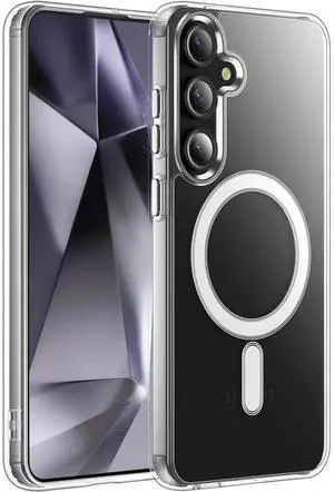 Entronix [Magnetic] Case Compatible with Galaxy S25 Plus - [Hard Back] Slim Clear