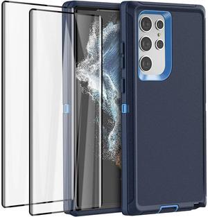 Entronix Bundle Compatible with Galaxy S25 Ultra - Heavy Duty Case & 2 Clear Screen Protectors