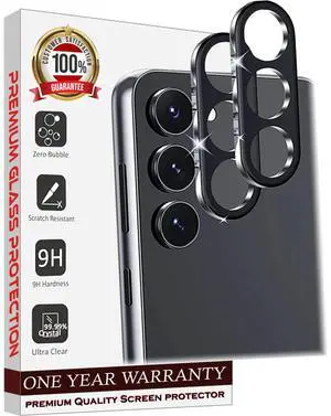 Entronix Clear Camera Lens Protector Compatible with Galaxy S24 - 2-Piece Combo