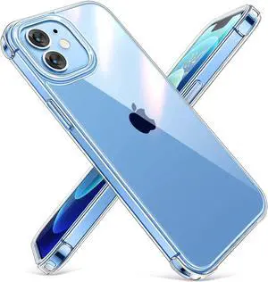 Entronix Case Compatible with iPhone 12 Mini - [Hard Back] Slim Clear