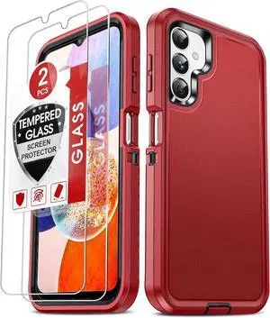 Entronix Bundle Compatible with Galaxy S21 Plus - Heavy Duty Case & 2 Clear Screen Protectors