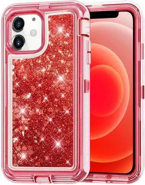 Entronix Case Compatible with iPhone 11 - Liquid Glitter Triple-Layer Heavy Duty Protection