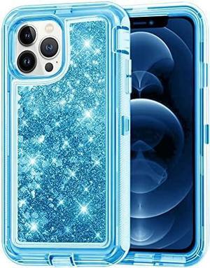 Entronix Case Compatible with iPhone 13 Pro - Liquid Glitter Triple-Layer Heavy Duty Protection