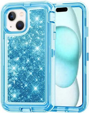 Entronix Case Compatible with iPhone 14 Plus - Liquid Glitter Triple-Layer Heavy Duty Protection
