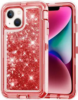 Entronix Case Compatible with iPhone 15 Pro Max - Liquid Glitter Triple-Layer Heavy Duty Protection
