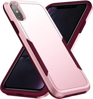 Entronix Case Compatible with iPhone X/XS - Soft-Touch Dual-Layer Sleek Cover
