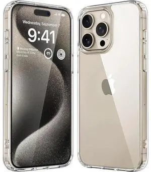 Entronix Case Compatible with iPhone 16 Pro Max - [Hard Back] Slim Clear