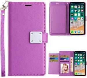 Entronix Case Compatible with iPhone 16 Pro Max - Foldable Leather Wallet, Card Holder & Lanyard
