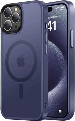 Entronix [Magnetic] Case Compatible with iPhone 13 Pro Max - Translucent Frosted Matte