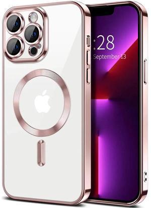 Entronix [Magnetic] Case Compatible with iPhone 13 Pro Max - [Clear Back] Luxury Glossy Cover