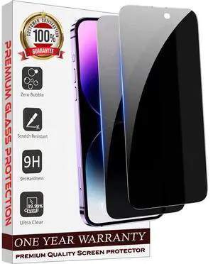 Entronix Anti-Spy Privacy Screen Protector Compatible with iPhone XR - 2-Piece Combo