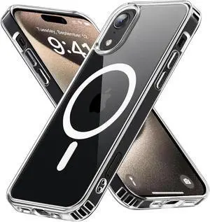 Entronix [Magnetic] Case Compatible with iPhone X/XS - [Hard Back] Thick Clear