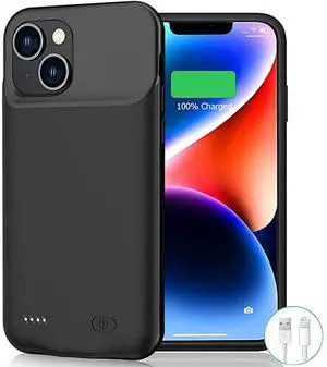 Entronix Case Compatible with iPhone 14 Plus - [7000mAh] Charging Powerbank Cover