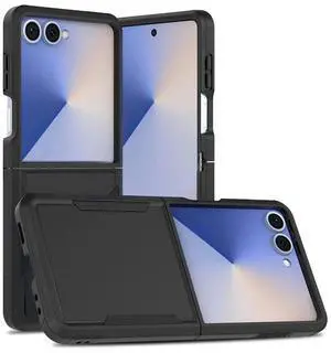 Entronix Case Compatible with Galaxy Z Flip 7 - Soft-Touch Dual-Layer Sleek Cover