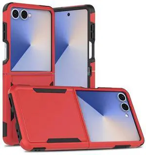 Entronix Case Compatible with Galaxy Z Flip 7 - Soft-Touch Dual-Layer Sleek Cover