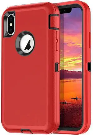 Entronix Case Compatible with iPhone X/XS - Triple-Layer Heavy Duty Protection